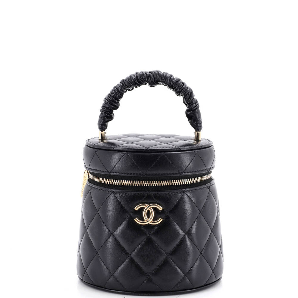 Chanel Small CC Ruched Top Handle Vanity Case